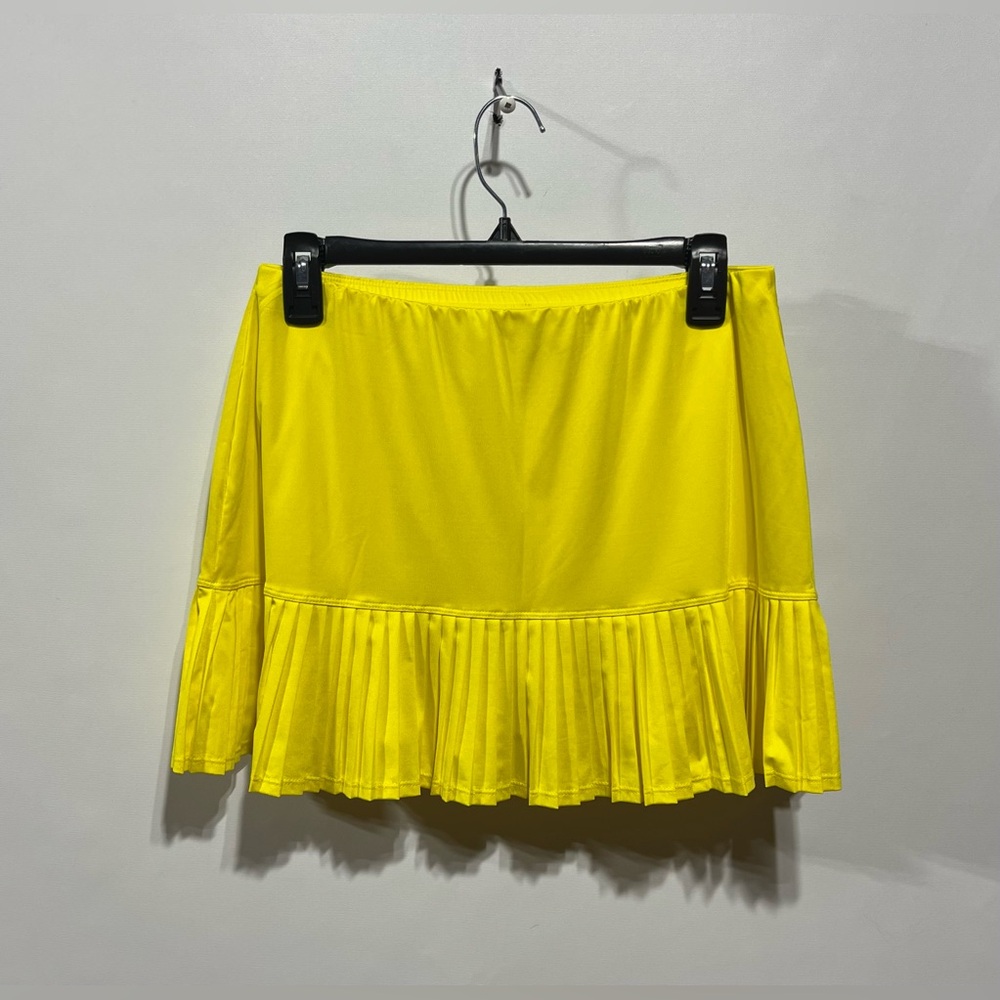Tail Bright Yellow Pleated Mini Golf Skirt/Skort‎ Size Medium